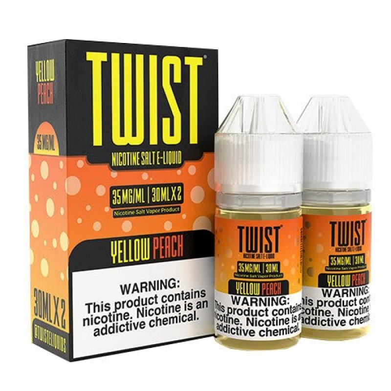 Twist SALTS - Yellow Peach Twin Pack eJuice