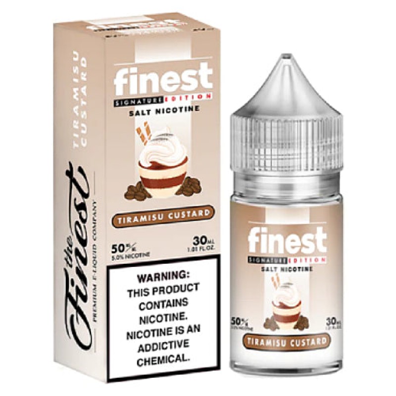 The Finest E-Liquid Synthetic SALTS - Tiramisu Custard