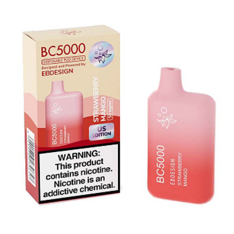 E.B. Design BC5000 - Disposable Vape Device - Strawberry Mango