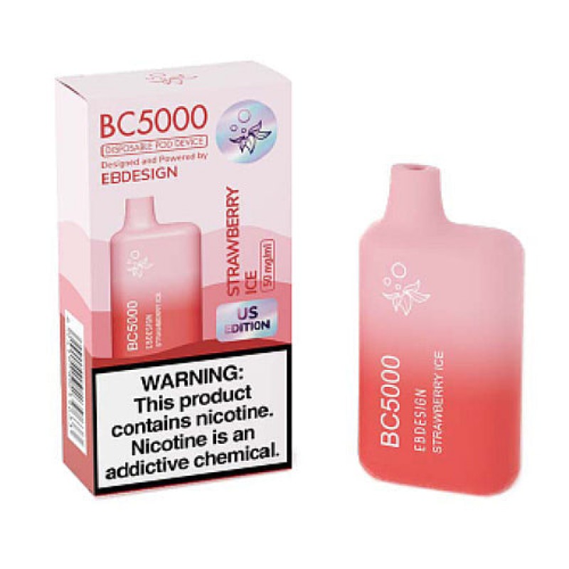 E.B. Design BC5000 - Disposable Vape Device - Strawberry Ice