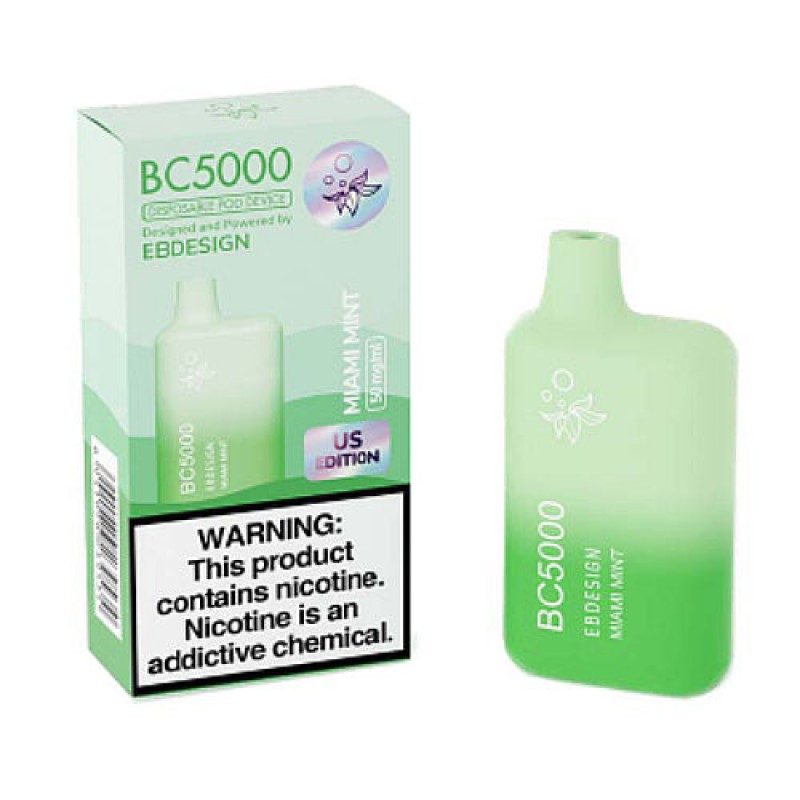 E.B. Design BC5000 - Disposable Vape Device - Miami Mint