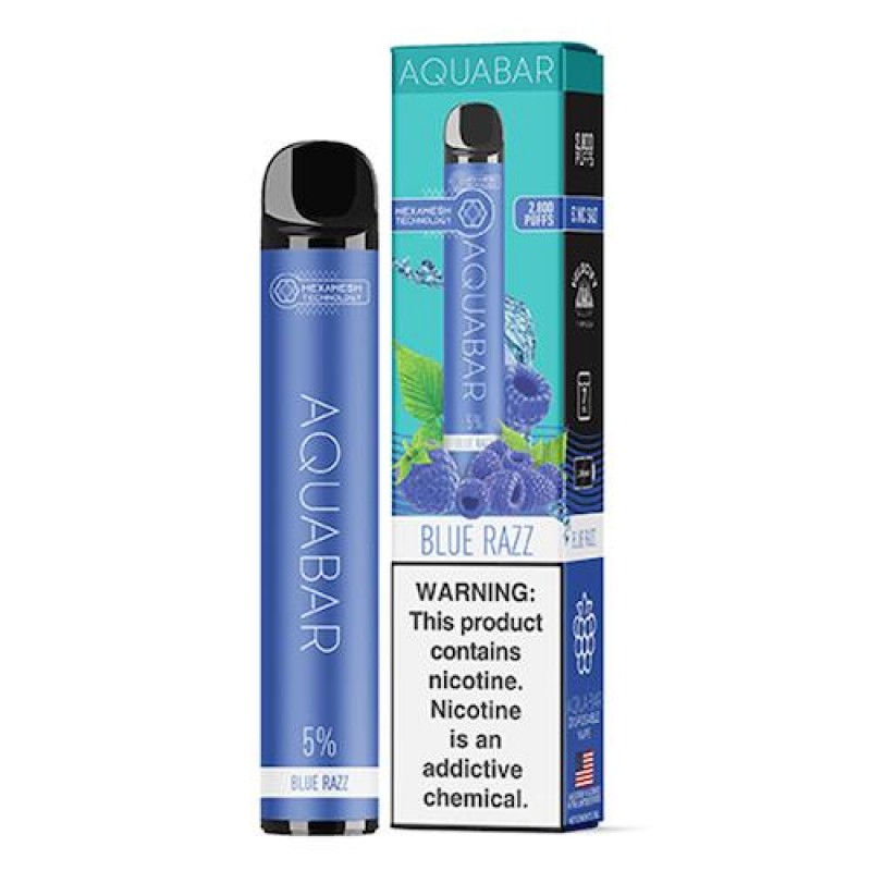 AquaBar Blue Razz Disposable Vape Pen