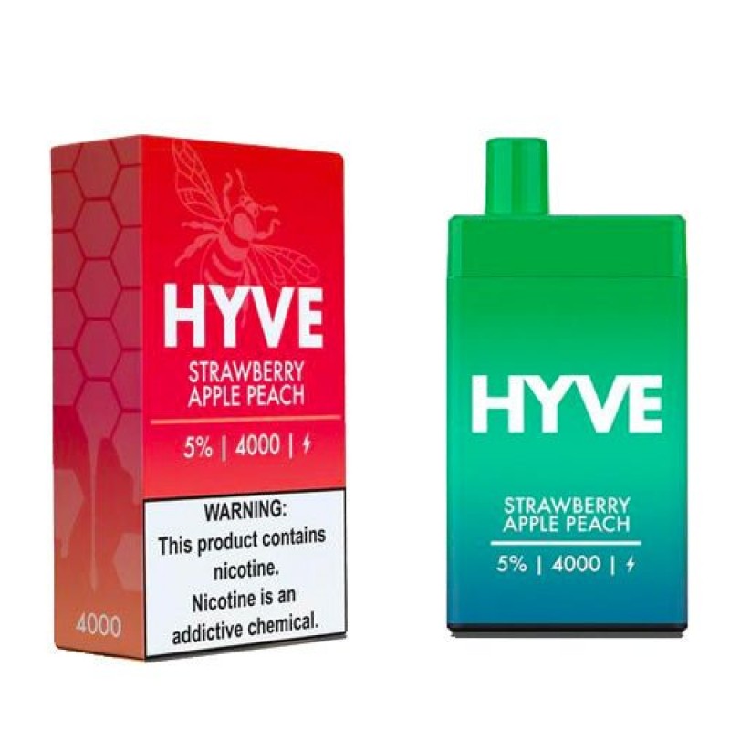 Hyve 4K Strawberry Apple Peach Disposable Vape Pen