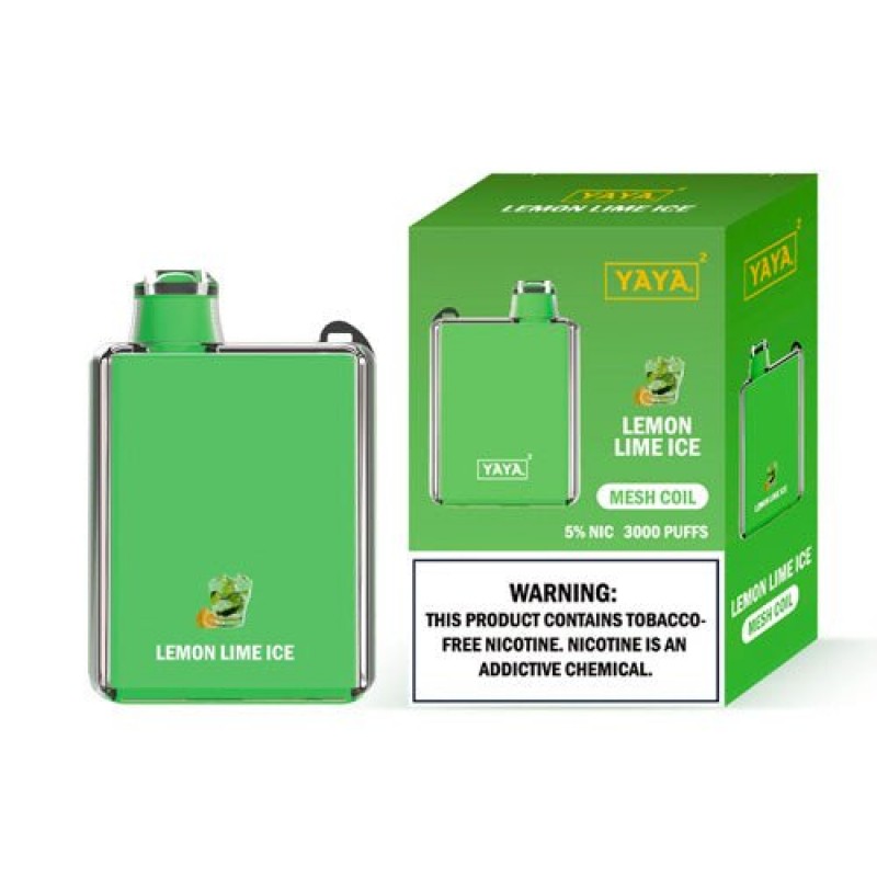 YAYA Square 3000 NTN Lemon Lime Ice Disposable Vape Pen