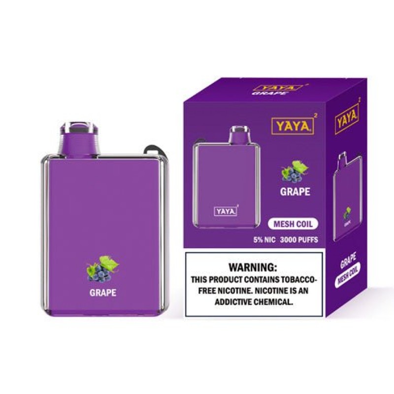 YAYA Square 3000 NTN Grape Disposable Vape Pen