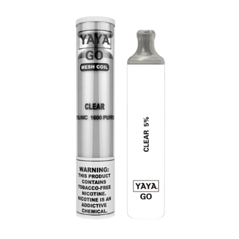 YAYA Go 1600 NTN Clear Disposable Vape Pen