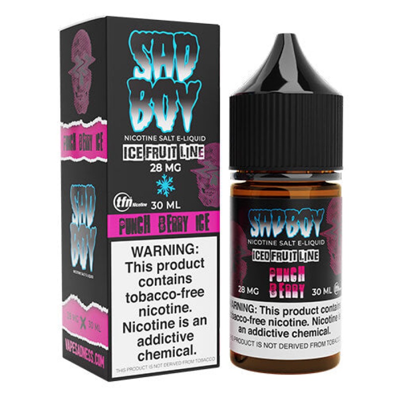 Sadboy Tobacco-Free SALTS Fruit Line - Punch Berry Ice