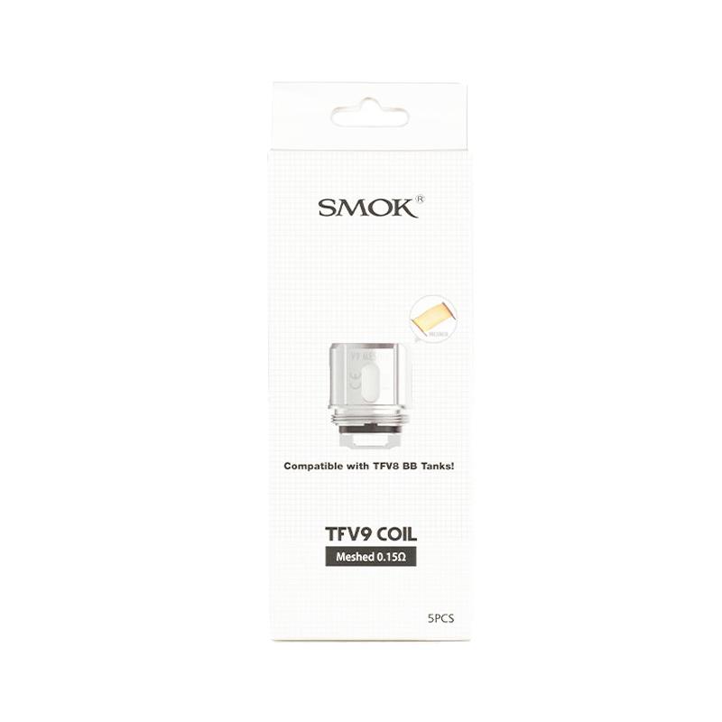SMOK TFV9 Replacement Coil, .15 Ohm Mesh, 5 Pack