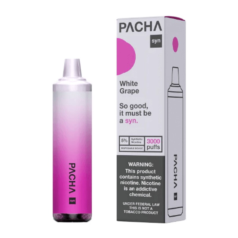 Pachamama SYNthetic 3000 Disposable - White Grape