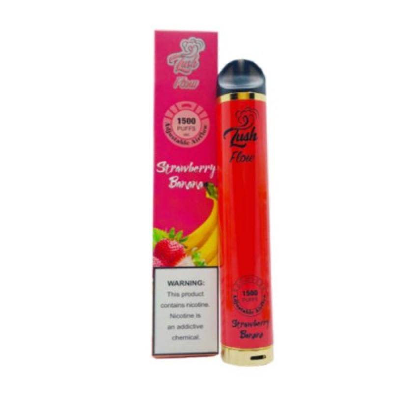Lush 1500 Flow Strawberry Banana Disposable Vape Pen