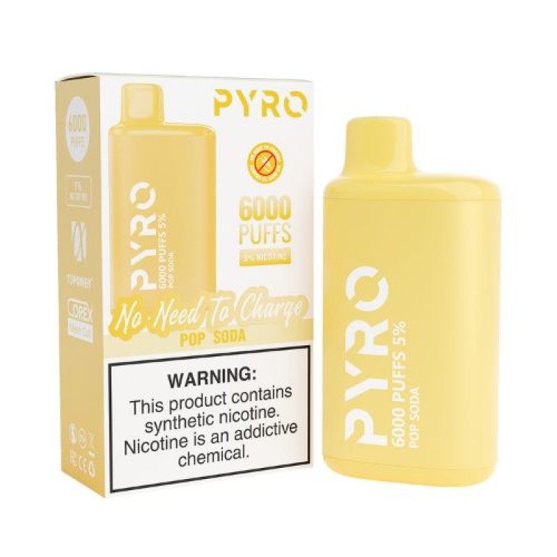 Pyro 6000 - Disposable Vape Device - Pop Soda
