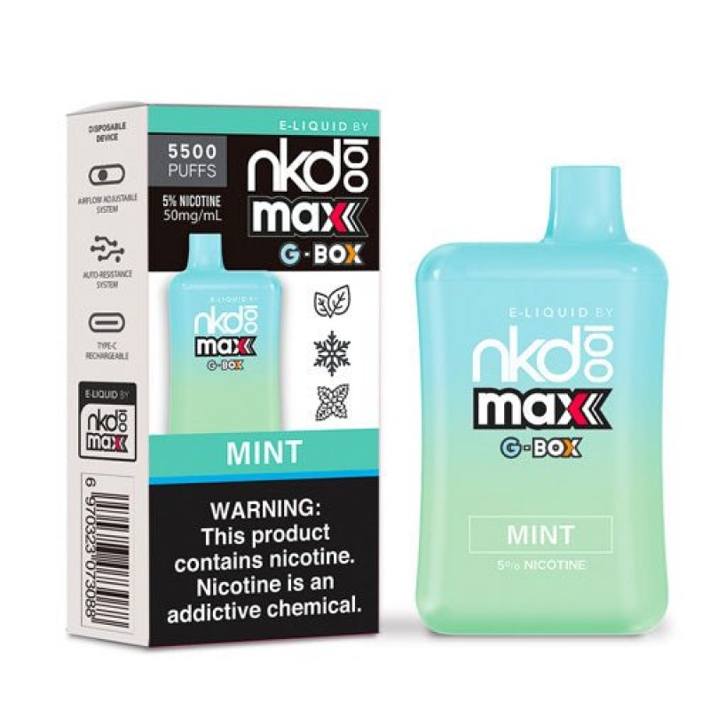 Naked 100 Max G-Box Mint Disposable Vape Pen