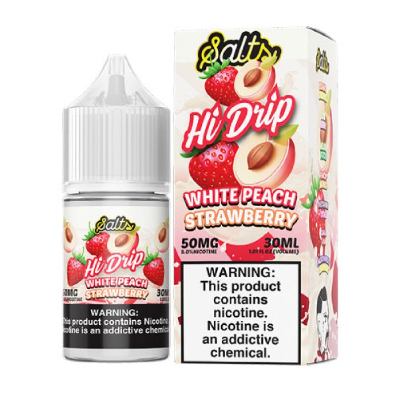 Hi-Drip White Peach Strawberry Salt