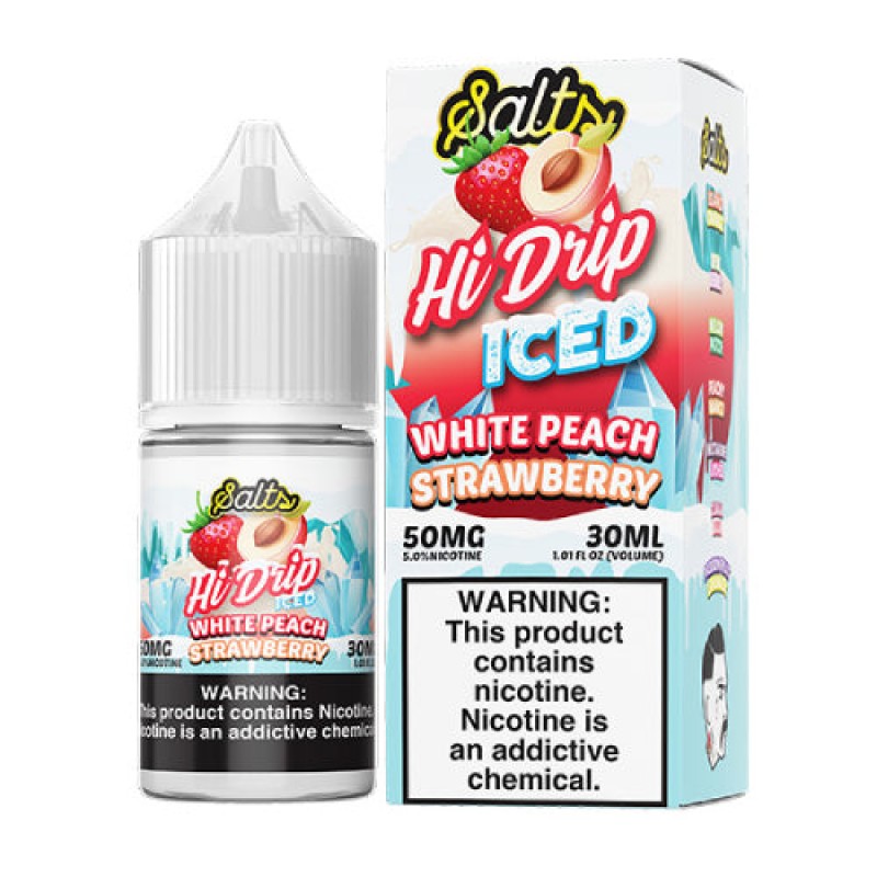HI-Drip White Peach Strawberry Iced Salt