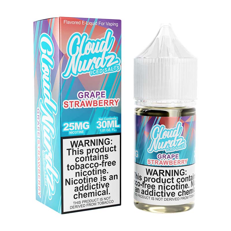 Clouds Nurdz Salt TFN - Grape Strawberry ICED