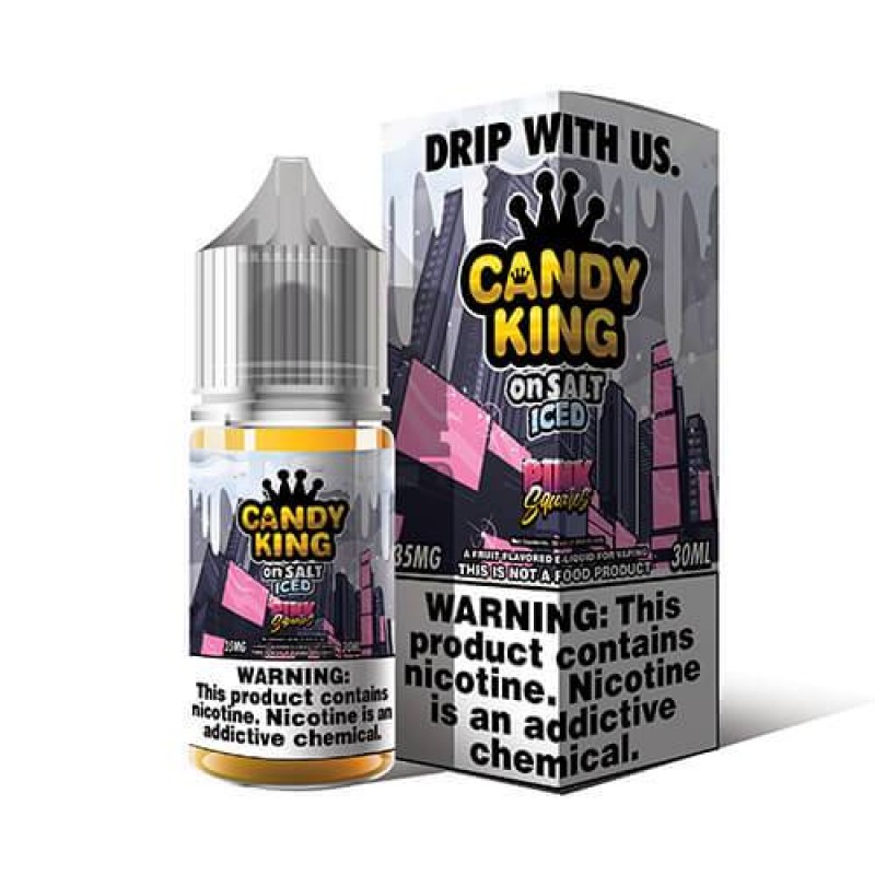 Candy King SALT - Pink Squares Iced