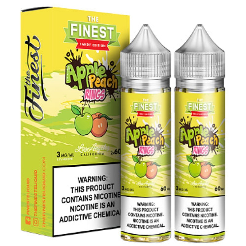 The Finest E-Liquid Synthetic - Apple Peach Sour Rings