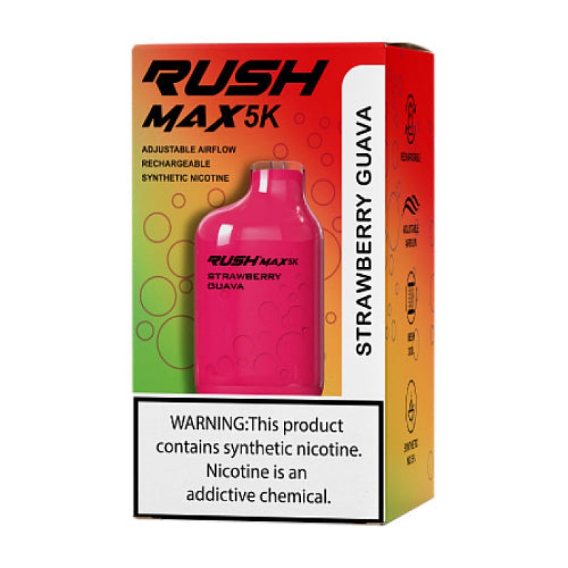 Rush Max 5K Disposable  - Strawberry Guava