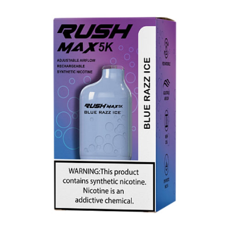Rush Max 5K Disposable  - Blue Razz Ice