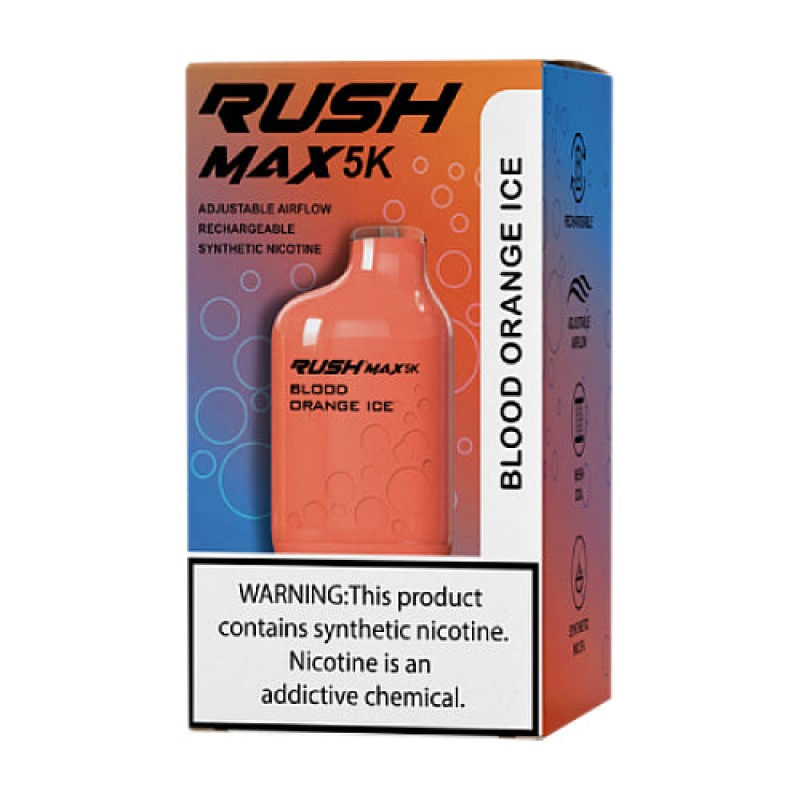 Rush Max 5K Disposable  - Blood Orange Ice