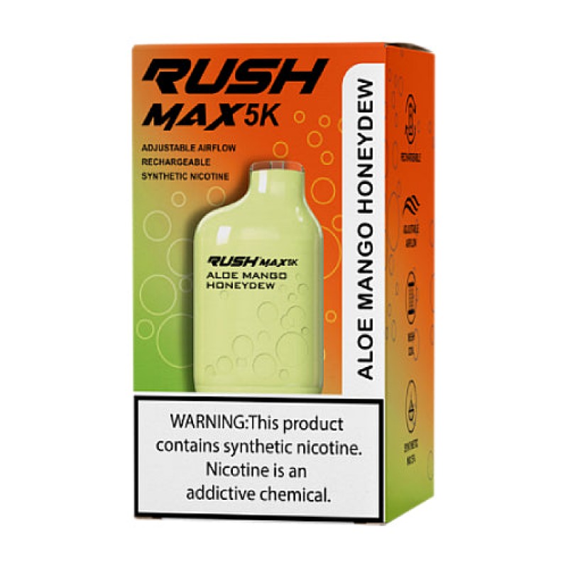 Rush Max 5K Disposable  - Aloe Mango Honeydew