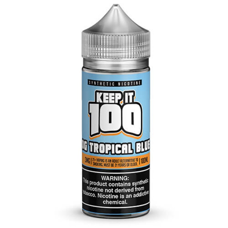 Keep It 100 Synthetic E-juice - Trop Blue