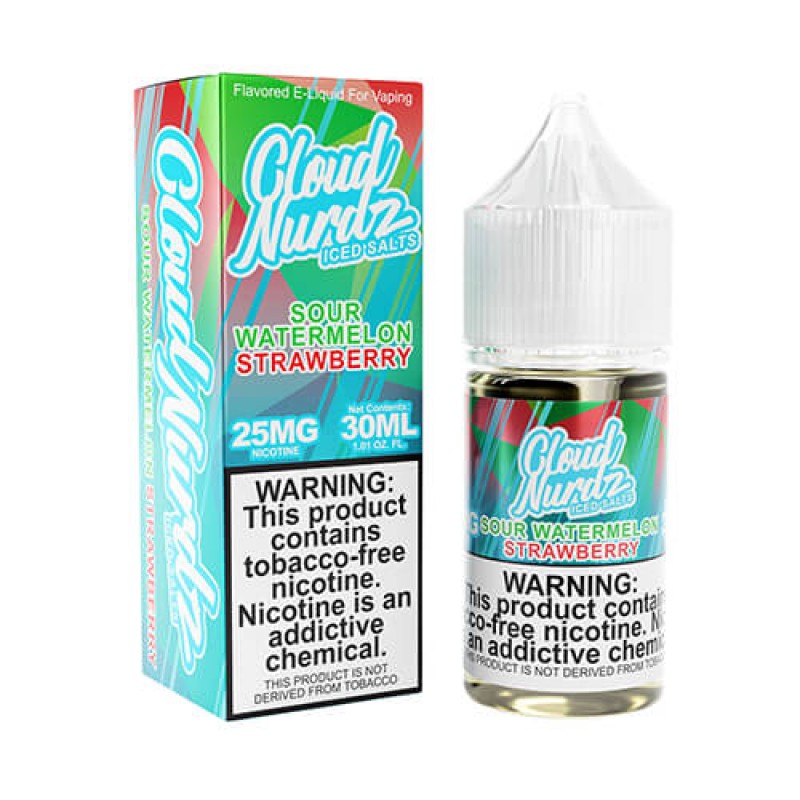 Cloud Nurdz Salt TFN - Sour Watermelon Strawberry ICED