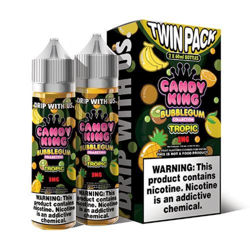 Candy King eJuice Bubblegum Synthetic - Tropic
