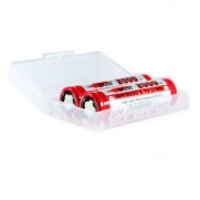 2x - 18650 Battery Clear Case