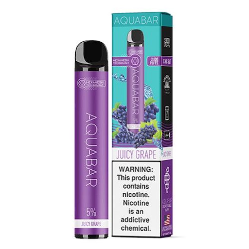 AquaBar Juicy Grape Disposable Vape Pen